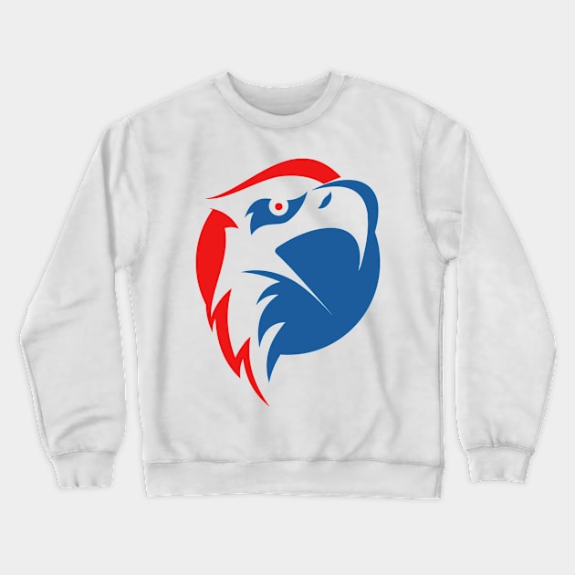 Men's AlMighty King Eagle Crewneck Sweatshirt by Whatastory